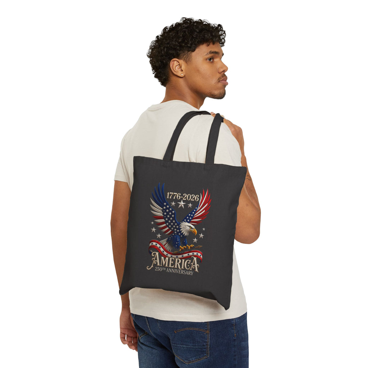 Patriotic Eagle America 250th Anniversary Tote Bag