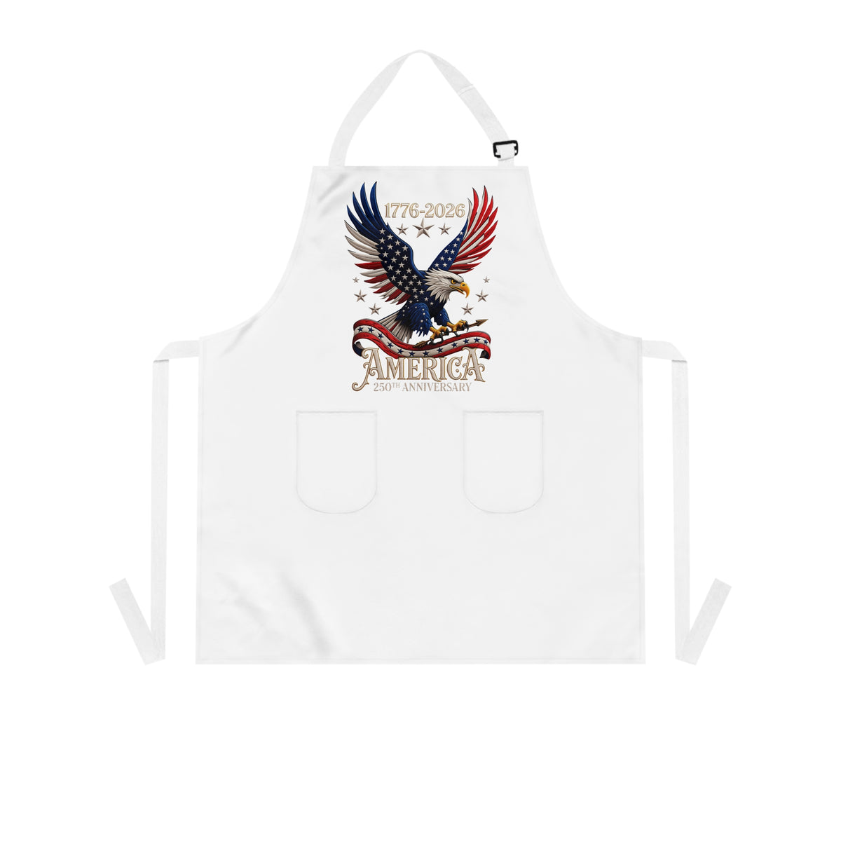 Patriotic Eagle Apron — "America 1776-2020" BBQ & 4th of July Kitchen Apron