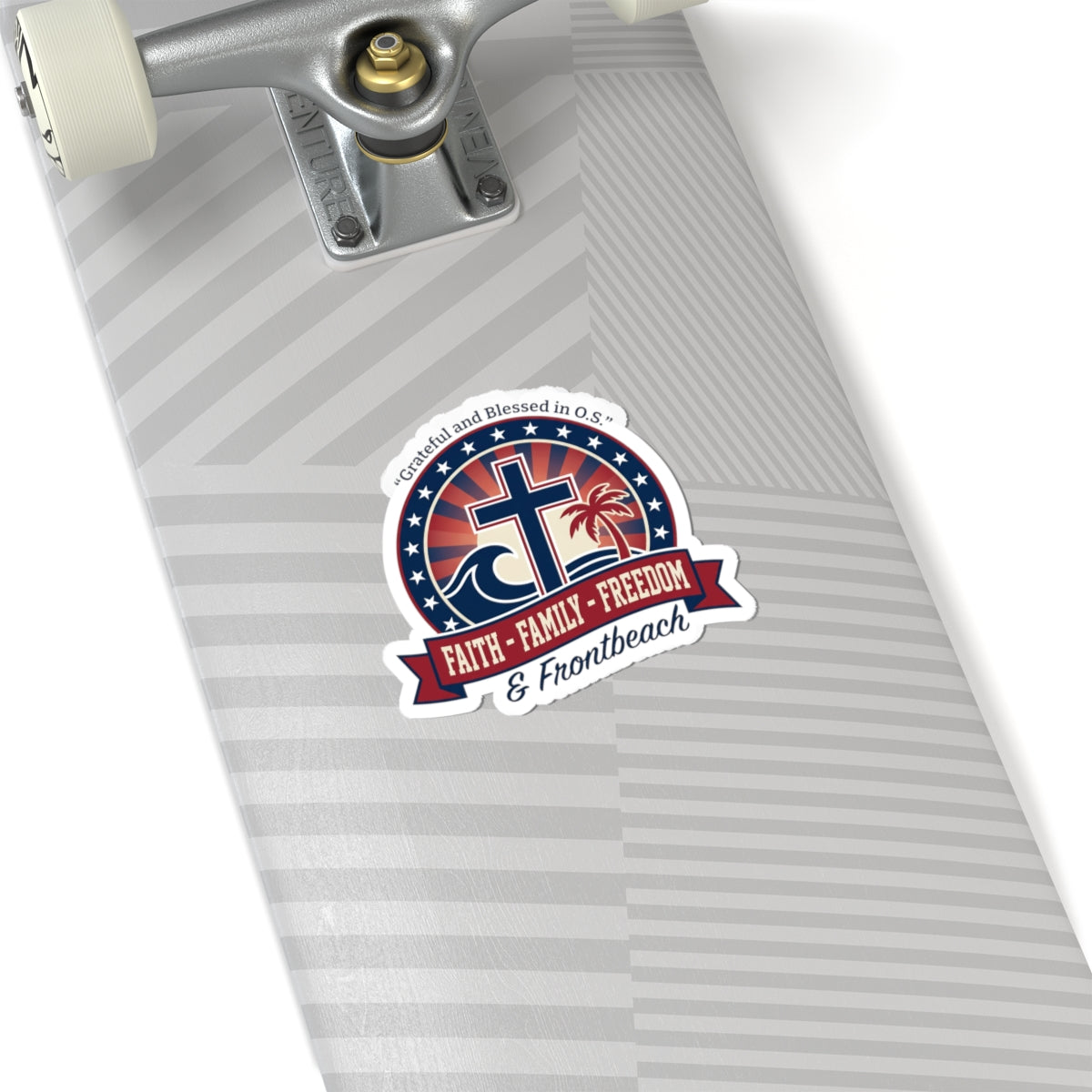 Faith • Family • Freedom Kiss-Cut Stickers | Patriotic Faith-Based, Vintage Americana