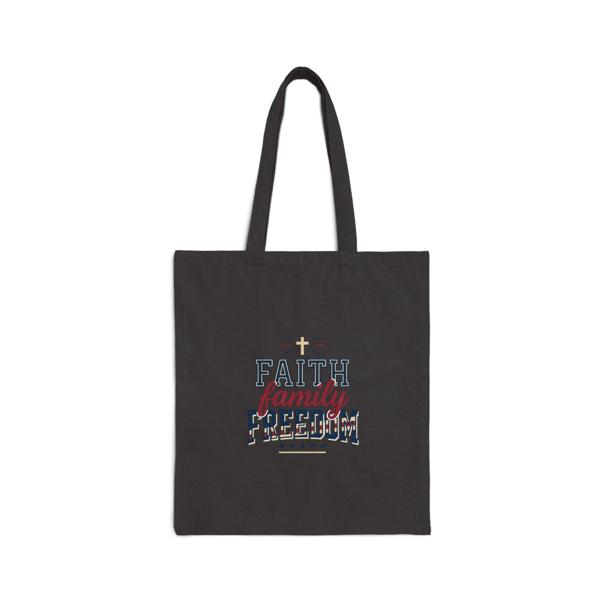 Faith Family Freedom Tote | patriotic, faith-based, vintage Americana