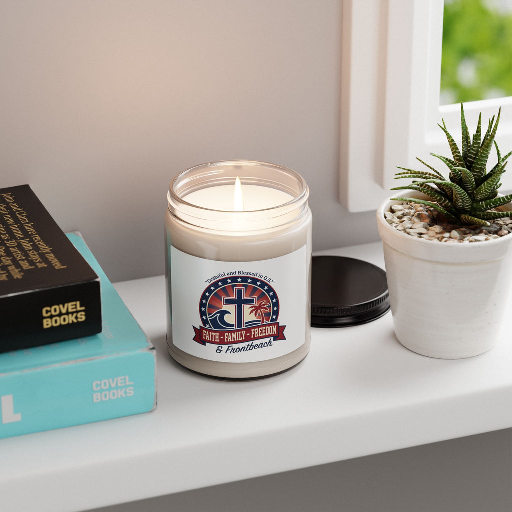 Faith Family Freedom Candle | Patriotic Faith-Based, Vintage Americana
