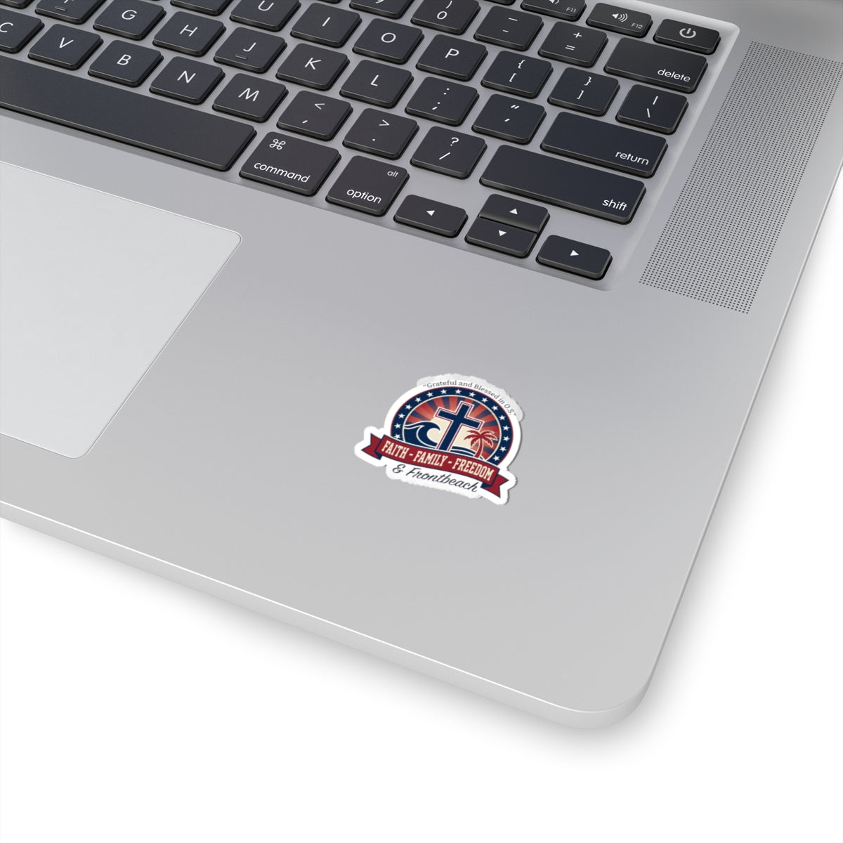 Faith • Family • Freedom Kiss-Cut Stickers | Patriotic Faith-Based, Vintage Americana