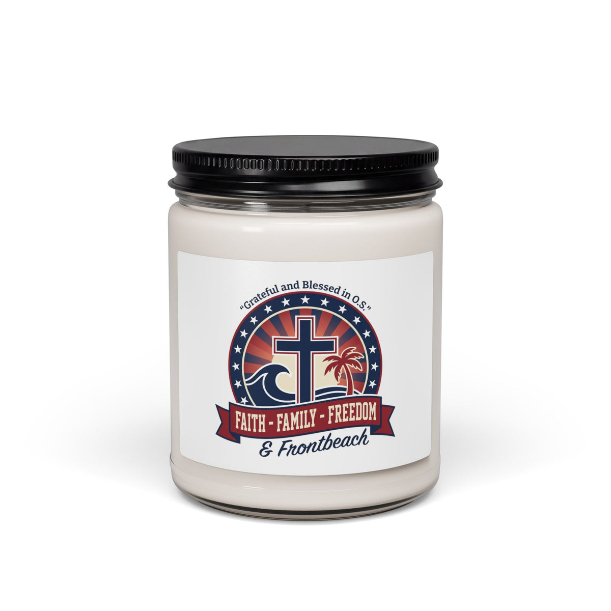 Faith Family Freedom Candle | Patriotic Faith-Based, Vintage Americana