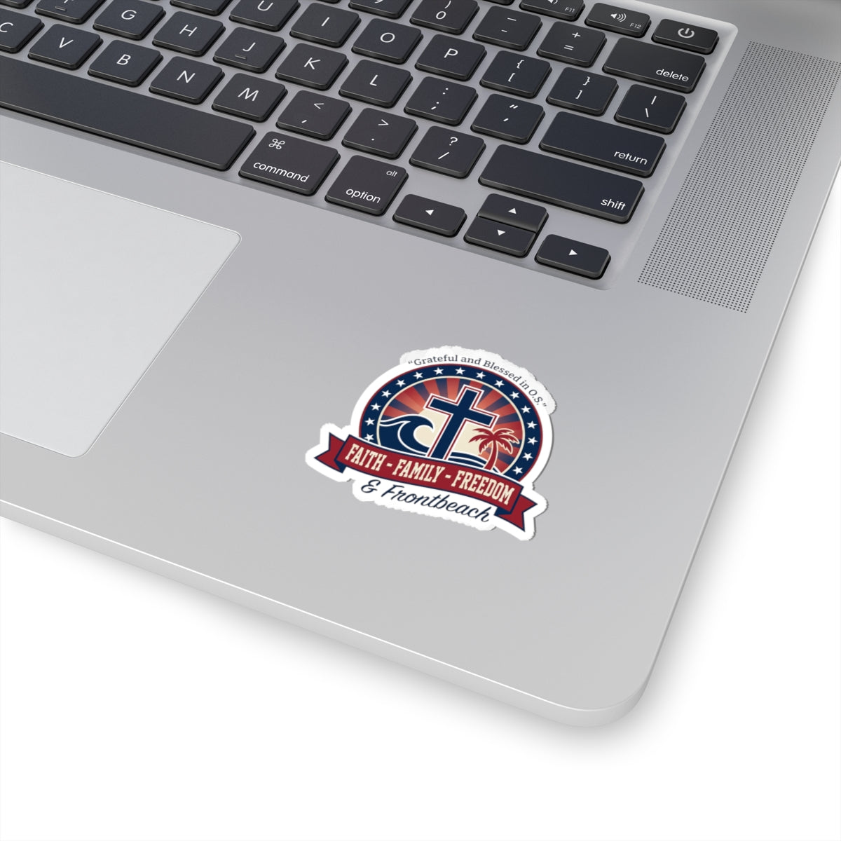 Faith • Family • Freedom Kiss-Cut Stickers | Patriotic Faith-Based, Vintage Americana