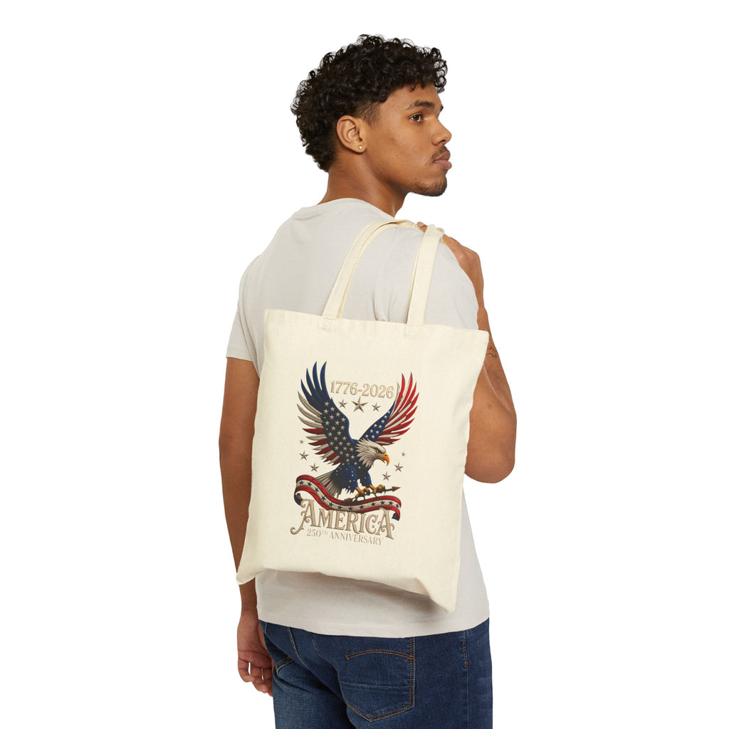 Patriotic Eagle America 250th Anniversary Tote Bag